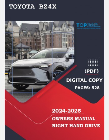 toyota bz4x 2024-2025 owners manual